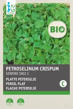 Intratuin intratuin biologisch kruidenzaden Peterselie (Petroselinum cripsum 'Gewone Snij') aanbieding