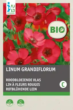 Intratuin intratuin biologisch bloemenzaad Roodbloeiend vlas (Linum rubrum) aanbieding