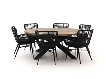 Kees Smit Intenso Asti/Rough-Y Ellips Ø180cm dining tuinset 7-delig aanbieding