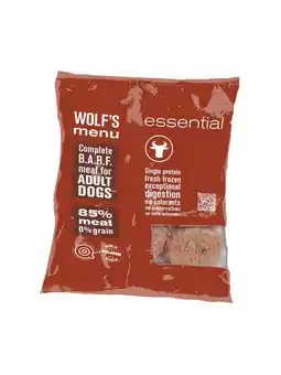 Welkoop Wolf's Menu Essential - Hondenvoer - Rund - 800 gram aanbieding