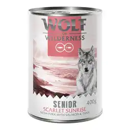 Zooplus Wolf of Wilderness Senior Red Meat 6 x 400 g Scarlet Sunrise aanbieding