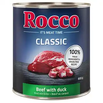 Zooplus 6x800g Rund met Eend Rocco Classic Hondenvoer aanbieding