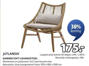 Jysk Gammeltoft loungestoel aanbieding