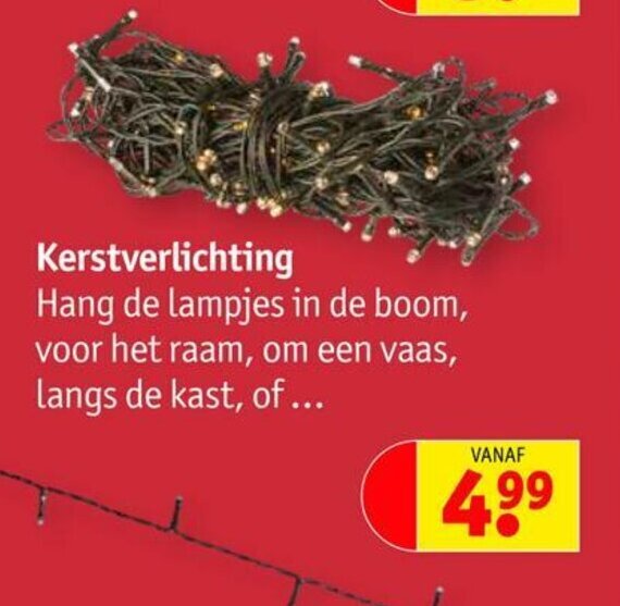 Kruidvat Kerstverlichting aanbieding