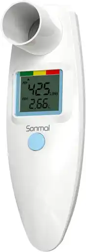 Amazon Peak Flow meter voor volwassenen en kinderen, digitale spirometer voor astma, COPD PEF FEV1 monitor aanbieding