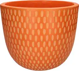 Intratuin Duif bloempot Bell oranje D 32 H 26 cm aanbieding