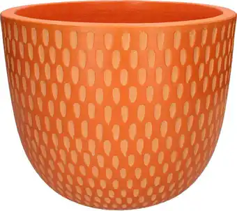 Intratuin Duif bloempot Bell oranje D 32 H 26 cm aanbieding