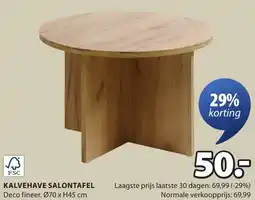 Jysk Kalvehave salontafel aanbieding