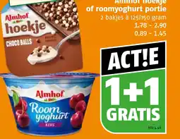 Poiesz Almhof hoekje of roomyoghurt portie aanbieding