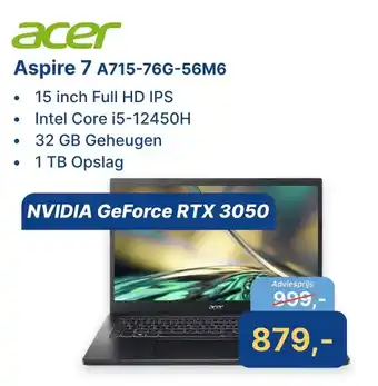 Levix Computershop acer Aspire 7 A715-76G-56M6 aanbieding