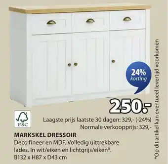 Jysk Markskel dressoir aanbieding