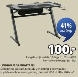 Jysk Lindholm gamingtafel aanbieding