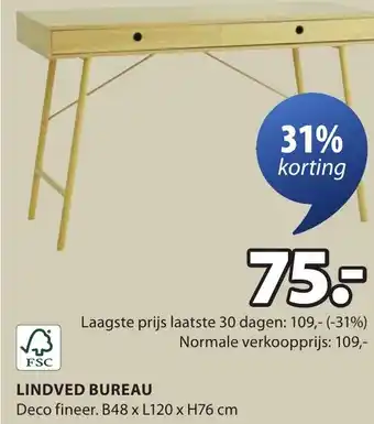 Jysk Lindholm gamingtafel aanbieding