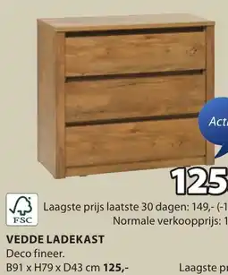 Jysk Vedde ladekast aanbieding