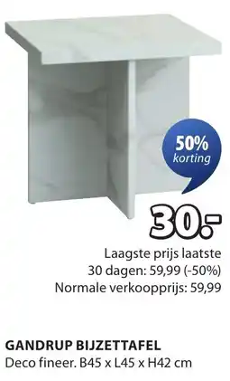 Jysk Gandrup bijzettafel aanbieding