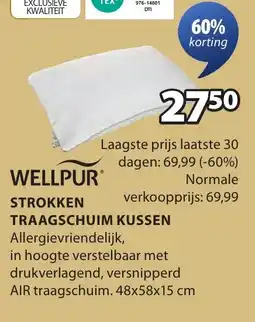 Jysk Strokken traagschuim kussen aanbieding