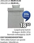 Jysk Edit dekbedovertrek aanbieding