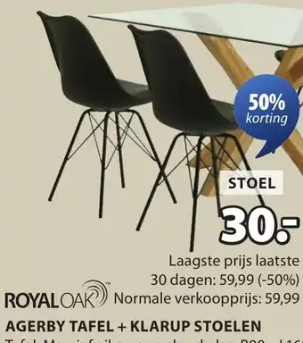 Jysk Klarup stoelen aanbieding