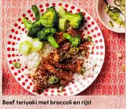 Albert Heijn Beef teriyaki met broccoli en rijst aanbieding