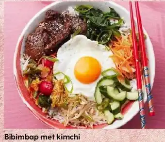 Albert Heijn Bibimbap met kimchi aanbieding