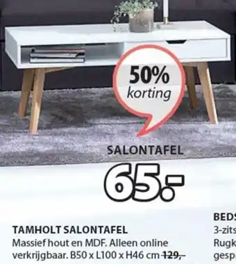 Jysk Salontafel Tamholt aanbieding