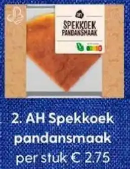 Albert Heijn AH Spekkoek pandansmaak aanbieding