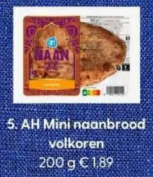 Albert Heijn AH Mini naanbrood volkoren aanbieding