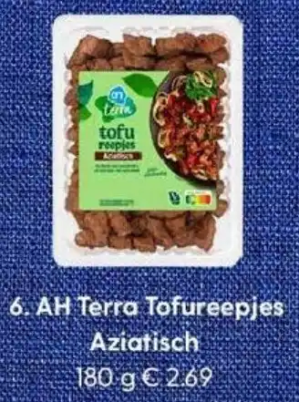 Albert Heijn AH Terra Tofureepjes Aziatisch aanbieding