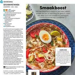 Albert Heijn Advertorial soto ayam met mihoen aanbieding