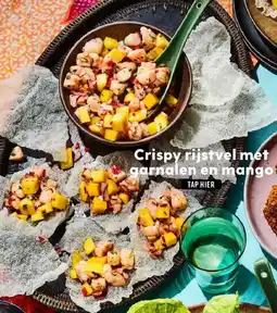 Albert Heijn Crispy rijstvel met garnalen en mango aanbieding