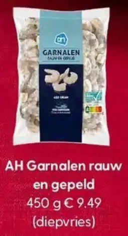 Albert Heijn AH Garnalen rauw en gepeld aanbieding