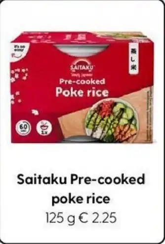 Albert Heijn Saitaku Pre-cooked poke rice aanbieding