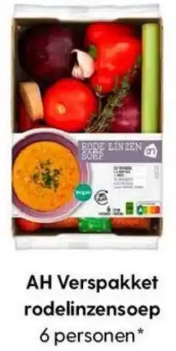 Albert Heijn AH Verspakket rodelinzensoep aanbieding