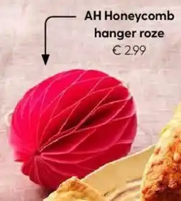 Albert Heijn AH Honeycomb hanger roze aanbieding