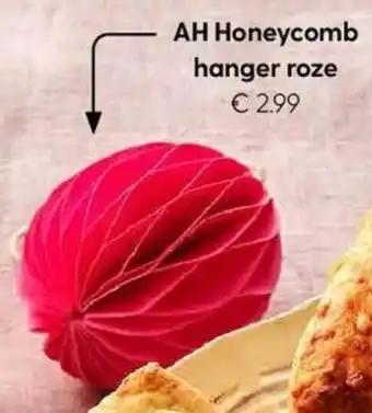 Albert Heijn AH Honeycomb hanger roze aanbieding