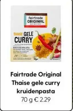 Albert Heijn Fairtrade Original Thaise gele curry kruidenpasta aanbieding