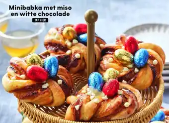 Albert Heijn Minibabka met miso en witte chocolade aanbieding