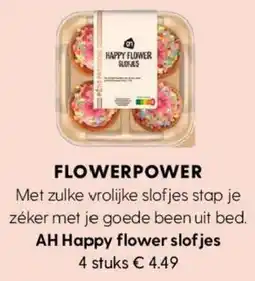 Albert Heijn AH Happy flower slofjes aanbieding