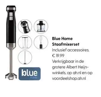 Albert Heijn Blue Home Staafmixerset Inclusief accessoires. aanbieding