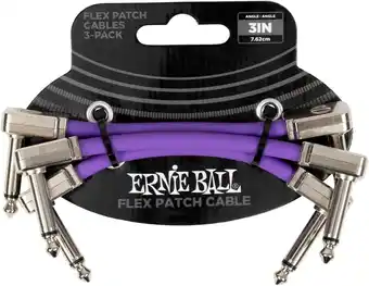 Amazon Ernie Ball Flex Patchkabel 3 - Paars - 3 Pack aanbieding