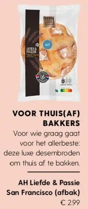 Albert Heijn AH Liefde & Passie San Francisco (afbak) aanbieding