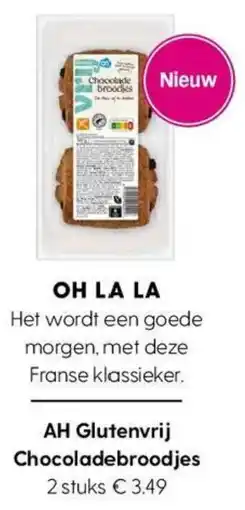 Albert Heijn AH Glutenvrij Chocoladebroodjes aanbieding