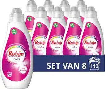 Amazon Robijn Vloeibaar Wasmiddel Color 14 wasbeurten 700 ml Doos 8 fles aanbieding