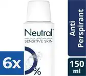 Bol.com Neutral Deospray - Anti-Perspirant 150 ml - Voordeelverpakking 6 stuks aanbieding