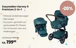 Babypark Easywalker Harvey 5 Premium 2 in 1 aanbieding