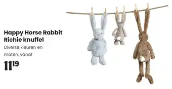 Babypark Happy Horse Rabbit Richie knuffel aanbieding