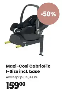 Babypark Maxi Cosi CabrioFix I Size incl. base Adviesprijs 319,99, nu aanbieding