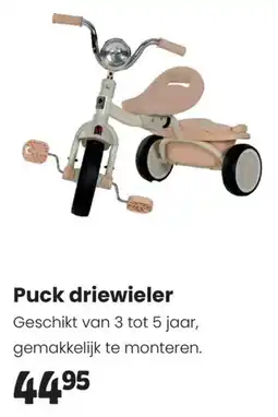 Babypark Puck driewieler aanbieding