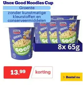 Bol.com Unox Good Noodles Cup aanbieding