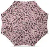 Bol.com Parasol - luipaard roze print - D160 cm - UV-bescherming - incl. draagtas aanbieding